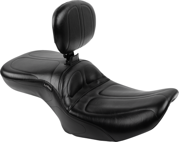 Maverick Seat - with Backrest - Black - FLH/FLT &