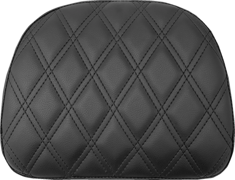 Touring Sissy Bar Pad - Black - Lattice Stitch - Indian &