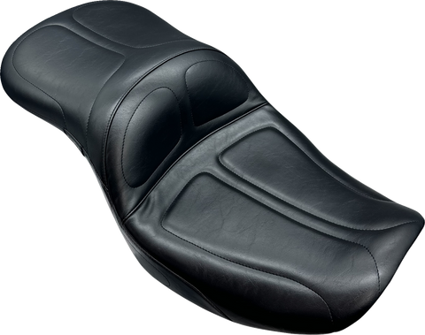Maverick Seat - without Backrest - Stitched - Black - FLH/FLT &