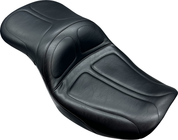 Maverick Seat - without Backrest - Stitched - Black - FLH/FLT &