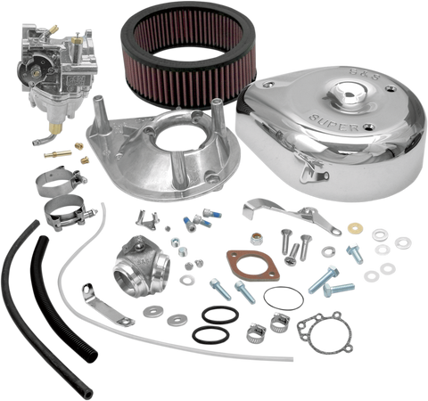 Super E Carburetor Kit with Manifold - Shovelhead