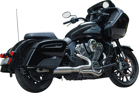 2-into-1 Qualifier Exhaust System - Race Only - Brushed - Stainless Steel