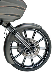 Fork Legs - Black Anodized - Deep Cut - Dual Disc - '08-'13 FLT