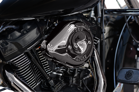 Stealth Teardrop Air Cleaner - M8 - Lava Chrome