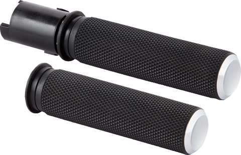 Knurled Grips - TBW - Chrome