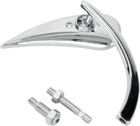 Mirror - Micro - Rad 2 - Side View - Teardrop - Chrome - Right
