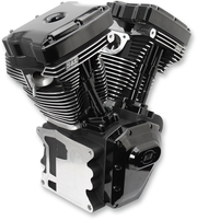 T124 Long Block Engine - Black - Touring | Dyna