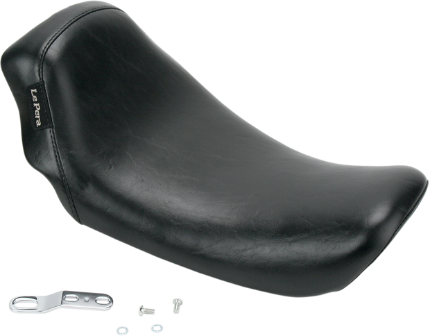 Bare Bones Solo Seat - Smooth - Black - Dyna &