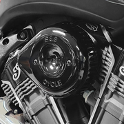 Stealth Air Cleaner Kit with Cover - Black - Indian