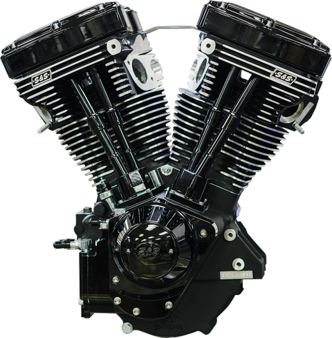 V124 Long Block Engine - Black Edition - Big Twin | Custom Chasis w/Alternator-Style Primary