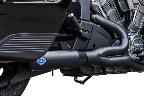 2-into-1 Qualifier Exhaust System - 50-State - Black - Stainless Steel