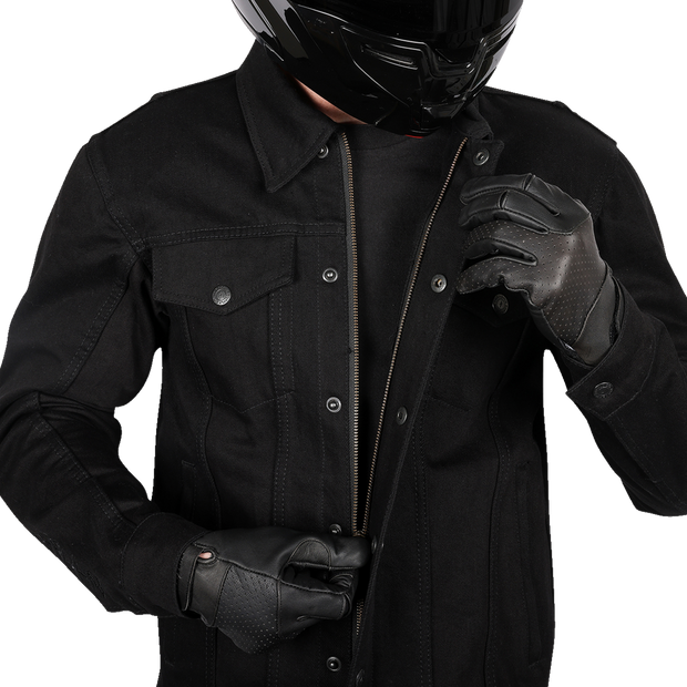 Highway v2 Denim Riding Jacket - Black - Large