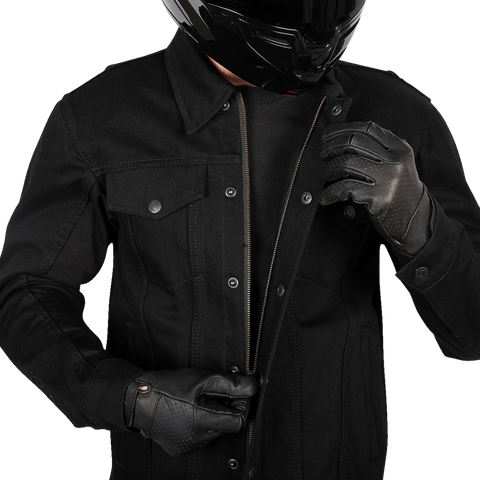 Highway v2 Denim Riding Jacket - Black - 2XL