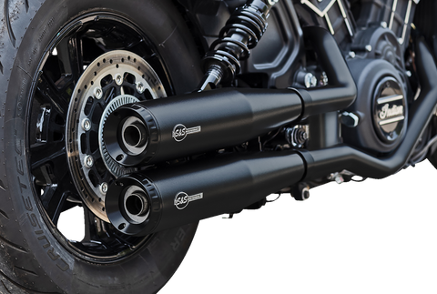 Grand National Slip-On Mufflers - Black - Race Only