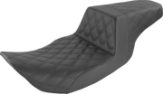 Step-Up Seat - Full Lattice Stitch - Black - FLHR/FLHX