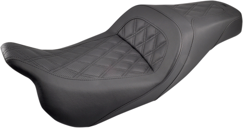 Slim Seat - Black - Lattice Stitch - FL &