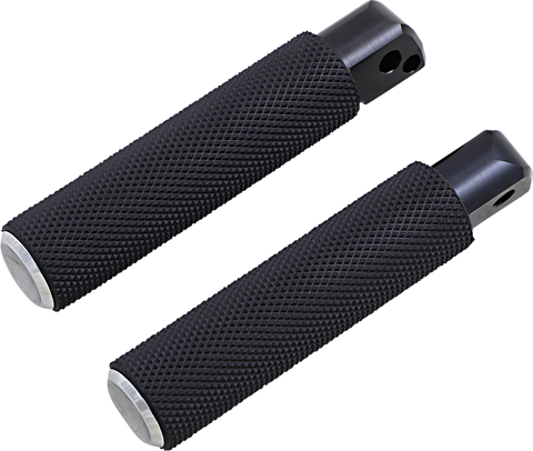 Passenger Knurled Footpegs - Chrome - FX/FL &