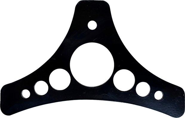 Sissy Bar Plate - Dead End - Holy Grail - Black - Softail/Touring &