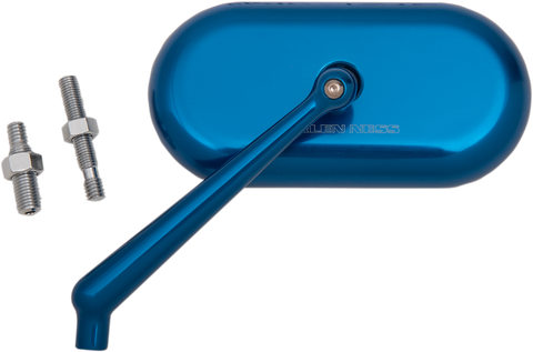 Mirror - Side View - Oval - Blue - Left