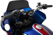 Handlebar Risers - Pull Back - 6-1/2" - Gauge Cutout - Black