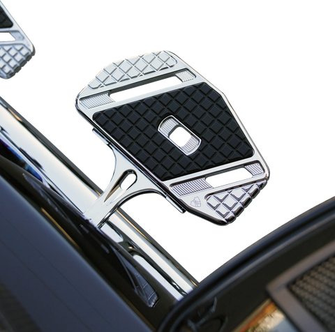 Forged Floorboard Mounts - Passenger - Chrome