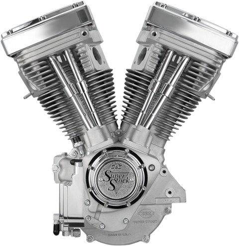 V80 Long-Block Engine - Natural - Custom Chassis | Evolution Big Twin