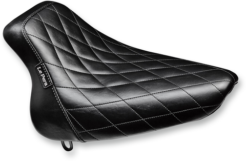 Bare Bones Solo Seat - Diamond Stitch - Black - Softail &