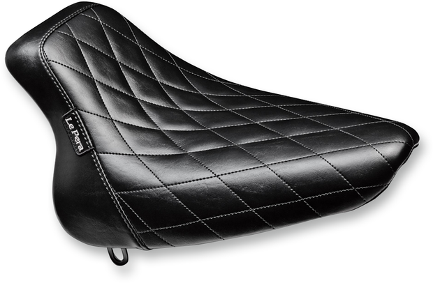 Bare Bones Solo Seat - Diamond Stitch - Black - Softail &