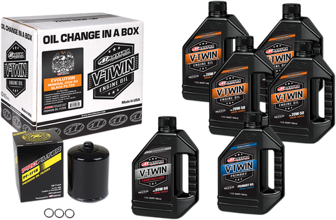 Evolution Mineral 20W-50 Oil Change Kit - Black Filter