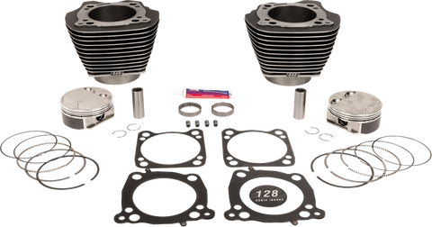 Cylinder Kit - 4.500" Stroke - Black Granite w/Highlights - M8