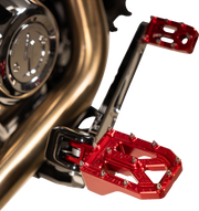 Aggressor Footpegs - Rear- Red