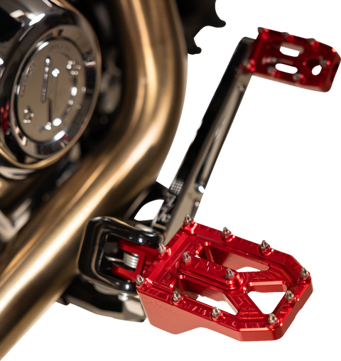Aggressor Footpegs - Rear- Red