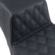 Step-Up Seat - Full Lattice Stitch - Black - FLHR/FLHX