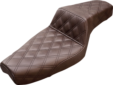 Step-Up Seat - Full Lattice Stitch - Brown - XL