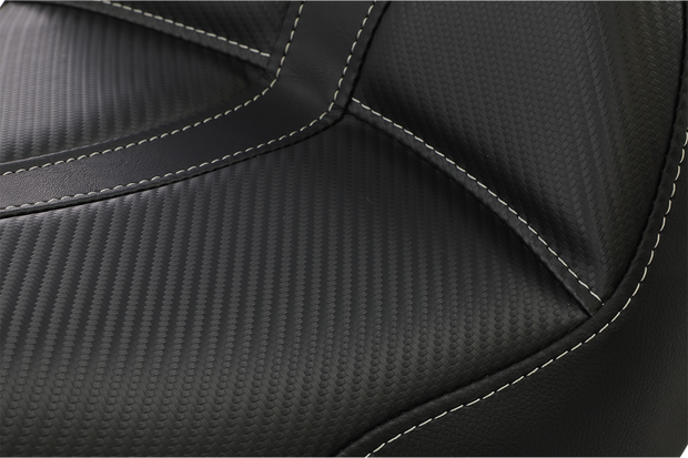 Dominator Solo Seat - w/o Backrest - Black w/ Gray Stitching - FL/FX &
