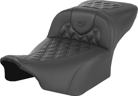 Heated RoadSofa™ Seat - Extended Reach - Lattice Stitch - w/o Backrest - FLT/FLH ’23-‘24
