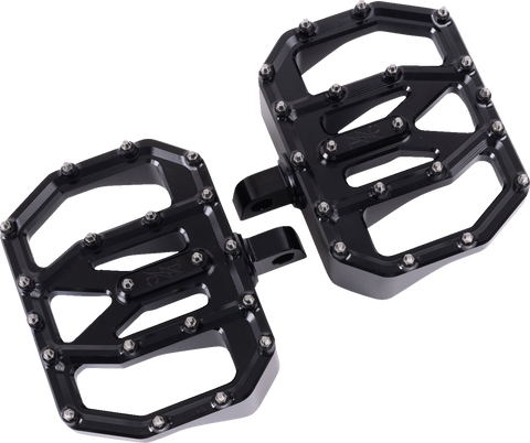 Mini Aggressor Floorboards - Black - Rear