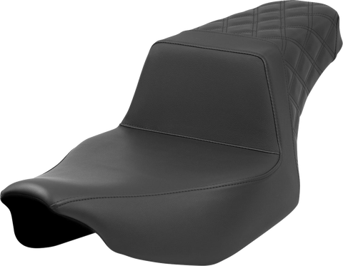 Step-Up Seat - Rear Lattice Stitch - Black - FL &