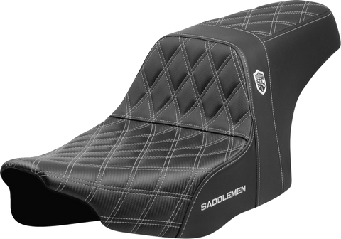Pro Series SDC Performance Seat - Silver Stitching - w/o Backrest - FLT/FLH &