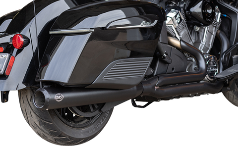 2-into-1 Qualifier Exhaust System - Guardian Black - Race Only - Indian with PowerPlus