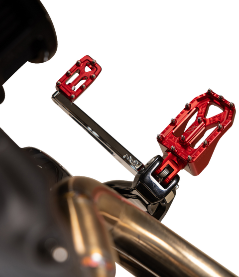 Aggressor Footpegs - Rear- Red