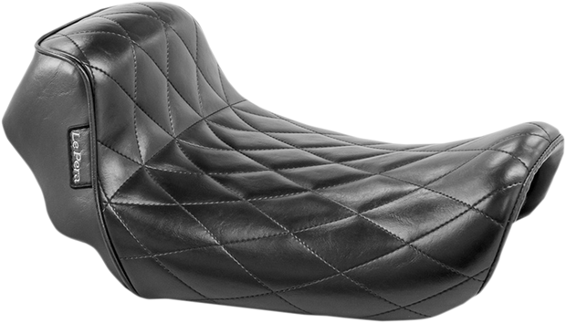 Sprocket Solo Seat - Diamond - Black - FXD &