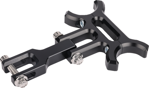 Holeshot riser gauge relocation mounting bracket - Black