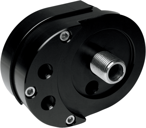 Offset Oil Filter Mount - Black