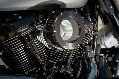 BA Air Cleaner Kit - Black/Clear with Black Filter - &