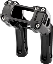 Method Kickback Handlebar Riser - Softail Gauge Cut-Out - 7" - Black