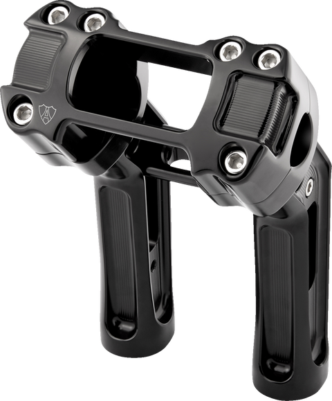 Method Kickback Handlebar Riser - Softail Gauge Cut-Out - 7" - Black