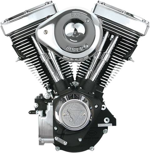 V80 Series Engine - Wrinkle Black - Custom Frame | Evolution Big Twin