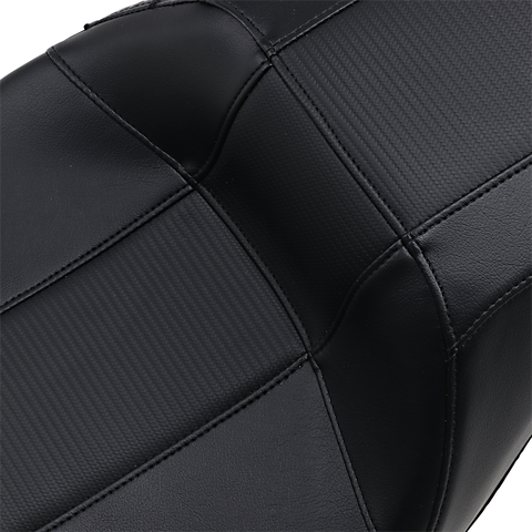 Outcast GT-2 Seat - 2-Up - w/o Backrest - Black Carbon Fiber Inlay - FL &