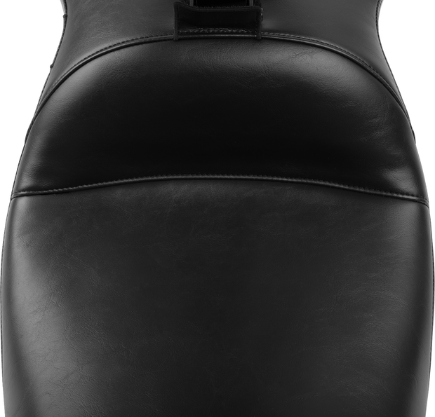 Maverick Seat - with Backrest - Smooth - Black - FLH/FLT &